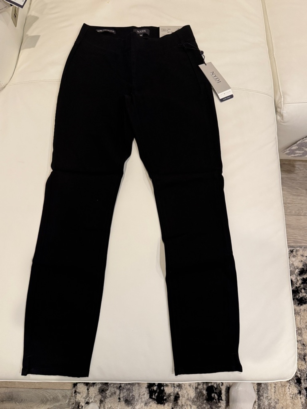 NYDJ Black Pull-On Ankle Jeans